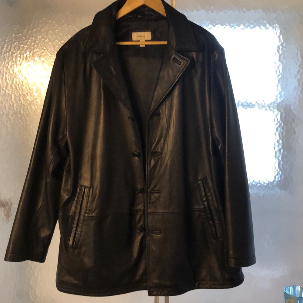 Merona Men’s 100% Leather Jacket